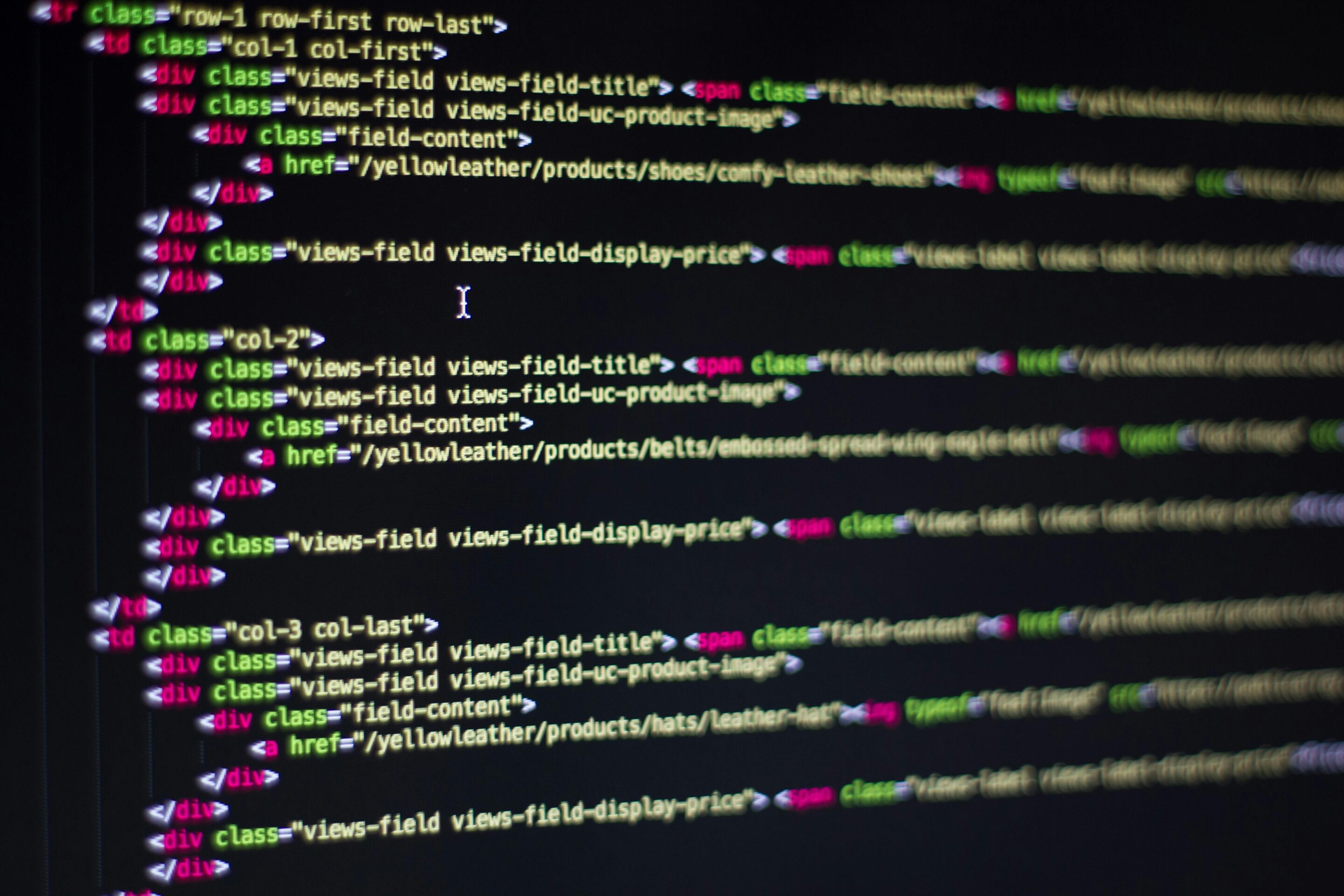 Website development Edmonton - code is the website developers spellbook. Photo from Pexels - Pixabay